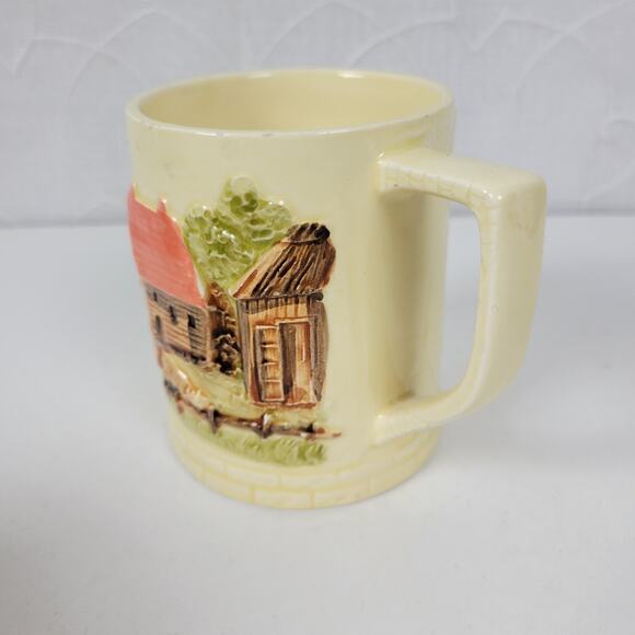 Vintage Set‎ of 4 Sears Roebuck & Co. Coffee Mug Cup Farm Barnyard Made in Japan - Picture 3 of 16